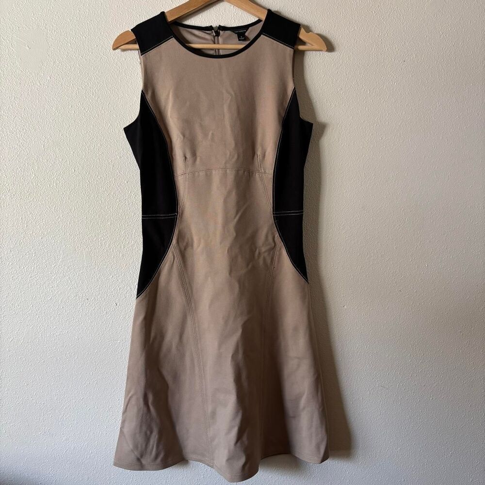 Ann Taylor Colorblock Ponte Knit Slimming Professional Work Dress Size 4